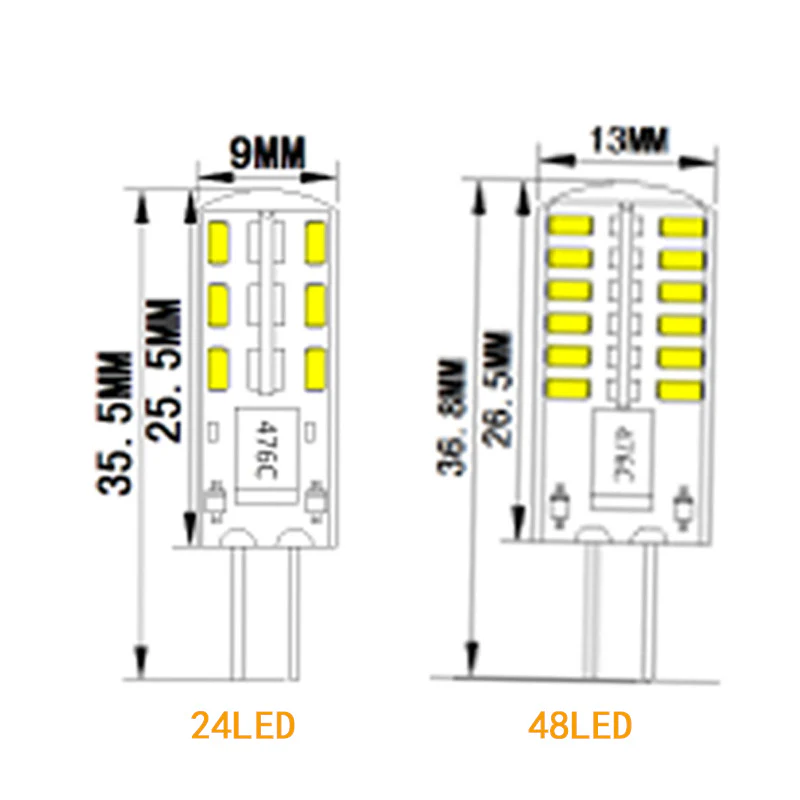 10 Pack G4 LED Light Bulb Bi-Pin Silicon Encapsulation 12V 1.5 W SMD3014 24pcs LEDs 10W Halogen Equivalent - Image 3