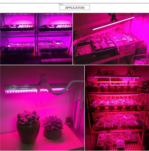10Pcs 1/2/3/4 Ft LED Tube T5 Grow Light Red/Blue Spectrum(R:B=5:1) Clear Lens for Indoor Plant Veg and Flower Hydroponic Greenhouse Growing Bar Light - Image 5