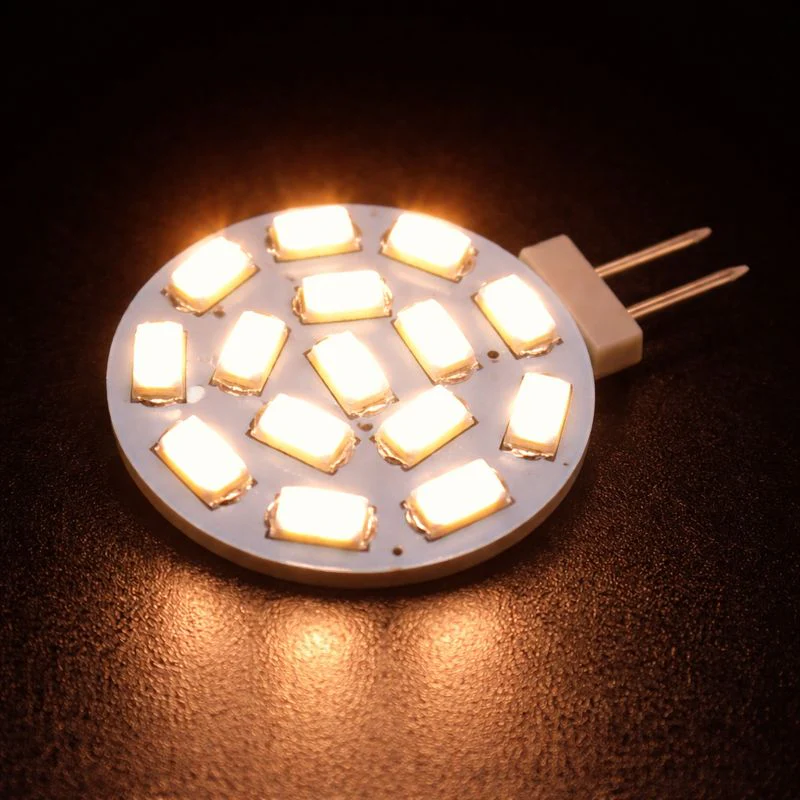 10PCS Pack 2 Watt (20 Watt Equivalent) AC/DC 10-30 V Flat Round Wafer Disc Light Bulb G4 Bi-pin base Lamps with 15 pcs LED SMD5630 - Image 6