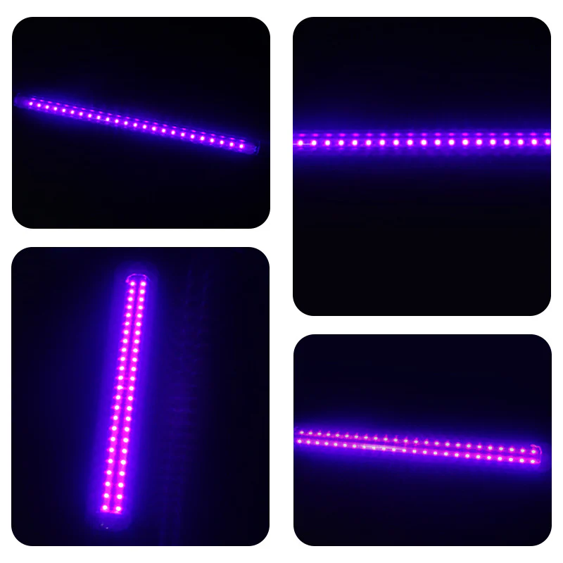 10W 12.6inches T8 LED UV 395-400nm Black Light Strip, LED Tube Light for Bedroom Halloween Decorations and Christmas Party, Fun Atmosphere, Black Light Poster 6ft Power Cord with Built-in ON/Off Switch - Image 5