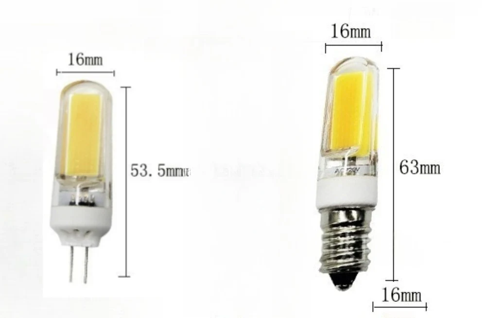 10PCS Pack 110V 220V AC Triac Dimmable 3W G4 E14 COB 2609 LED Light Bulb - Image 2