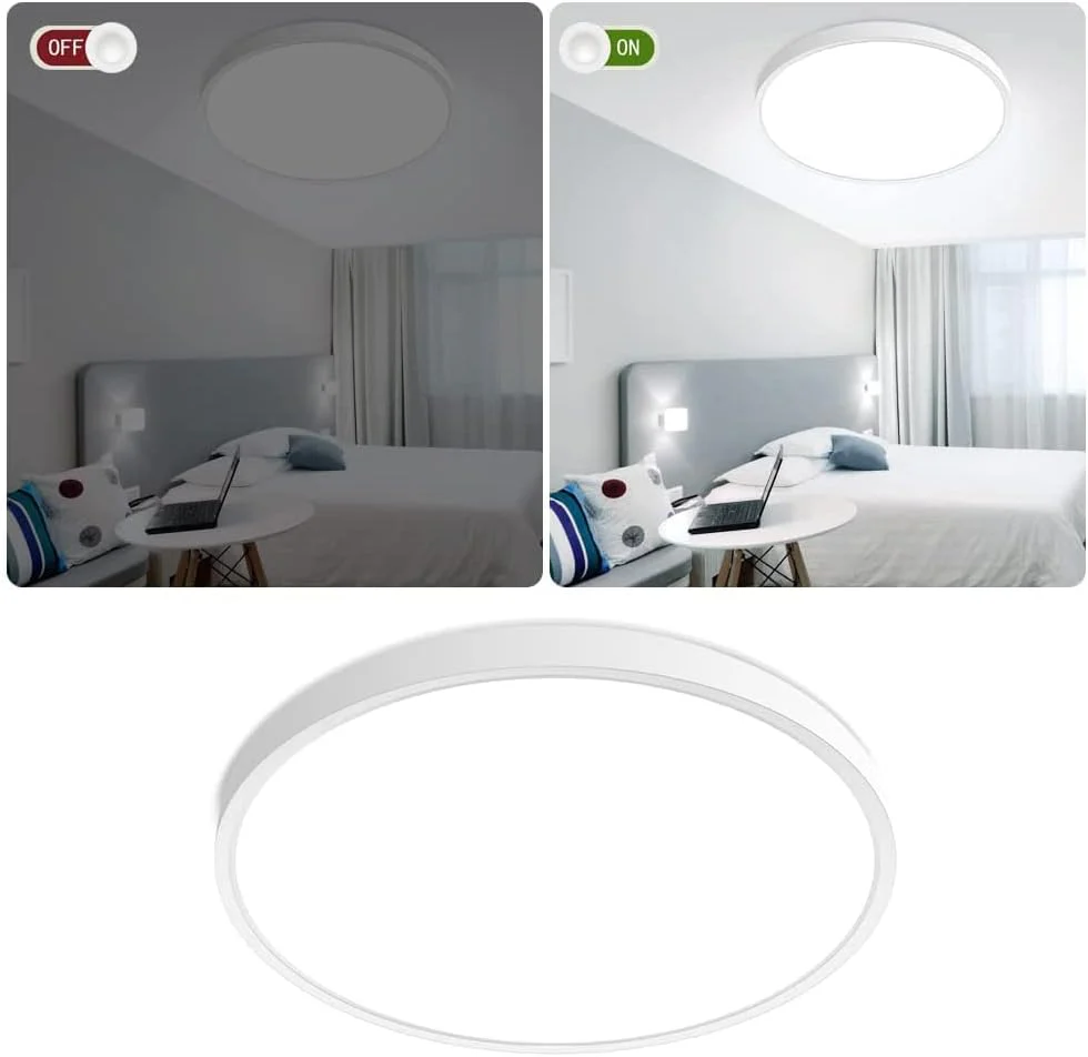 12 Inch Round LED Ceiling Light – 24W – White – 3000K / 4500K / 5000K / 6500K – Flush Mount Ceiling Light – Local Stock (US/UK/DE) - Image 8