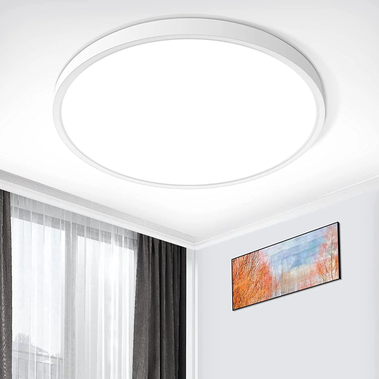 12 Inch Round LED Ceiling Light – 24W – White – 3000K / 4500K / 5000K / 6500K – Flush Mount Ceiling Light – Local Stock (US/UK/DE) - Image 9