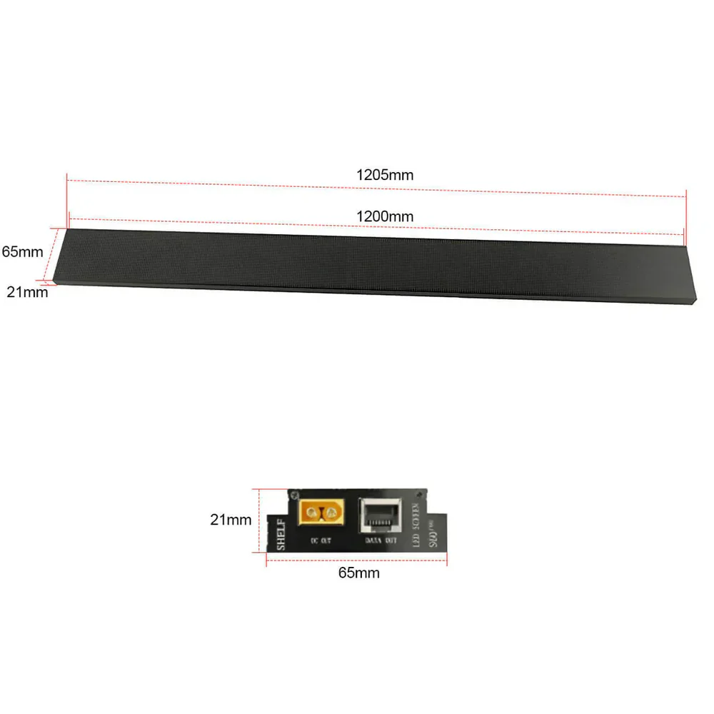 12PCS Pack Shelf LED Display Strip P1.25 | P1.875 60mm (2.36'') Tall Digital Price Display for Store - Image 13