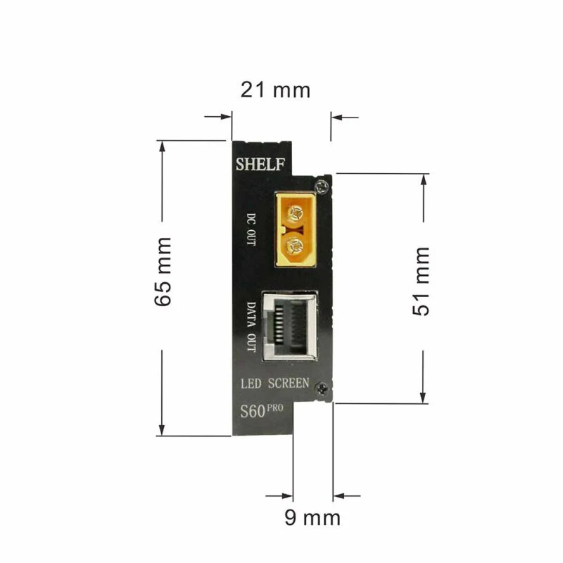 S60PRO Shelf LED Display Screen, 60mm Tall P1.875 GOB LED Stretched Bar Screen - Image 6