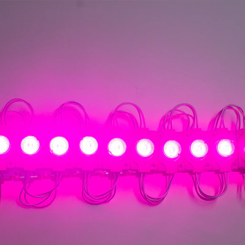 12V 1.5W LED Module with Lens, 20pcs/String, 150LM, IP65 Waterproof Sign Module for Light Box, Channel Letter, and Signage Backlighting – 6500K / 3000K / Red / Green / Blue / Yellow / Pink - Image 18