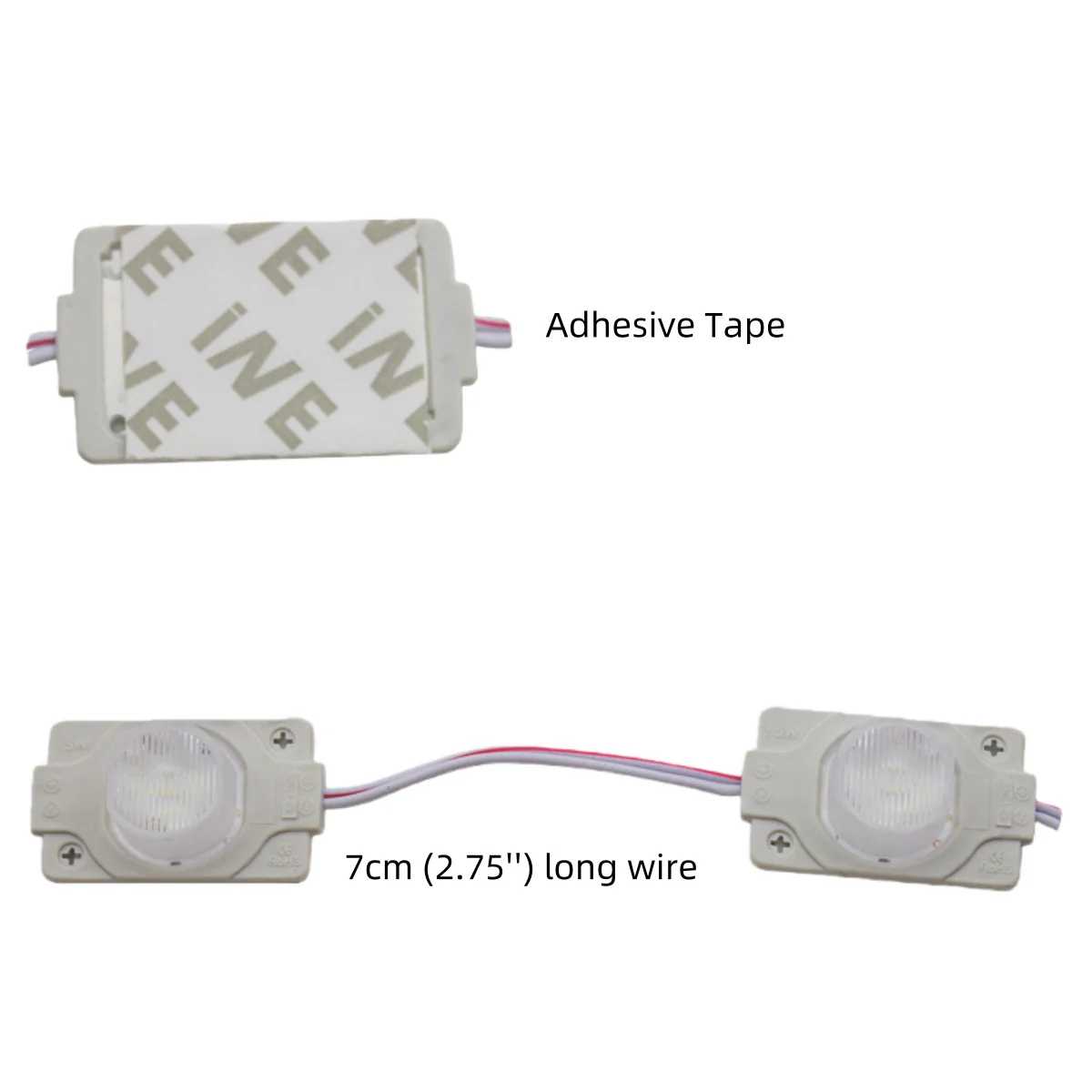 12V 1.5W LED Module with Lens, 20pcs/String, 150LM, IP65 Waterproof Sign Module for Light Box, Channel Letter, and Signage Backlighting – 6500K / 3000K / Red / Green / Blue / Yellow / Pink - Image 4