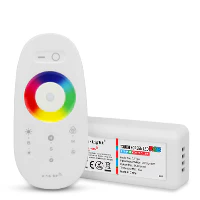 12V-24V DC 2.4G RF Wireless RGB LED Controller for RGB LED Strips with Touch Color Ring Remote