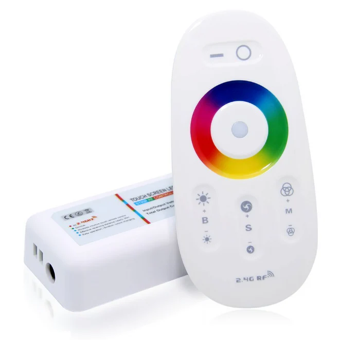 12V-24V DC 2.4G RF Wireless RGB LED Controller for RGB LED Strips with Touch Color Ring Remote - Image 3