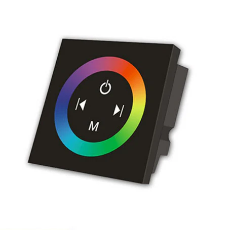 12V-24V DC TM08 Wall Panel Touchable Color Ring LED Controller for RGB Color Changing LED Strips - Image 4