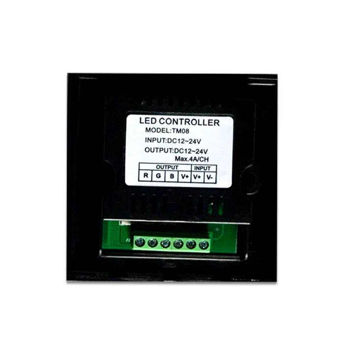 12V-24V DC TM08 Wall Panel Touchable Color Ring LED Controller for RGB Color Changing LED Strips - Image 8