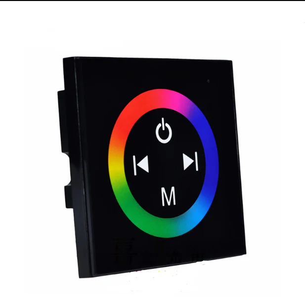 12V-24V DC TM08 Wall Panel Touchable Color Ring LED Controller for RGB Color Changing LED Strips - Image 9