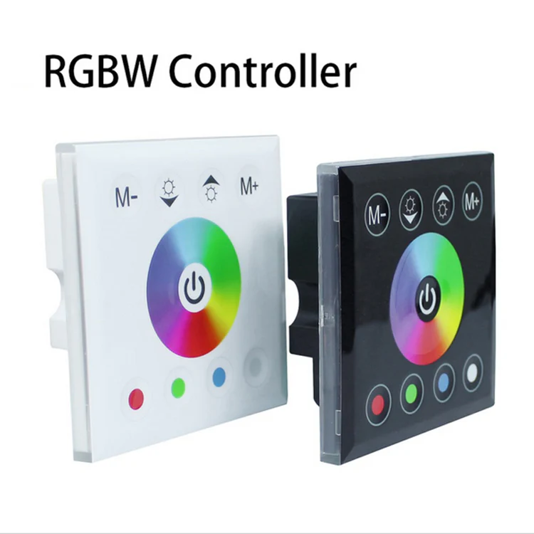 Wall Panel RGBW/RGBWW LED Strip Controller – DC12V-24V | Touch Color Ring LED Controller | For LED Strips