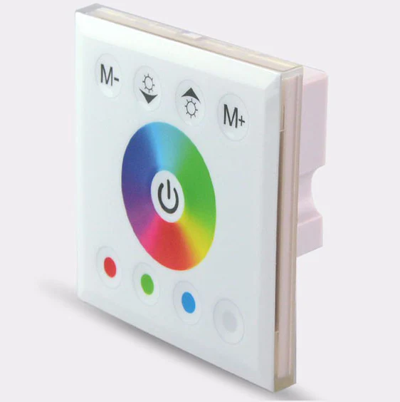 Wall Panel RGBW/RGBWW LED Strip Controller – DC12V-24V | Touch Color Ring LED Controller | For LED Strips - Image 3