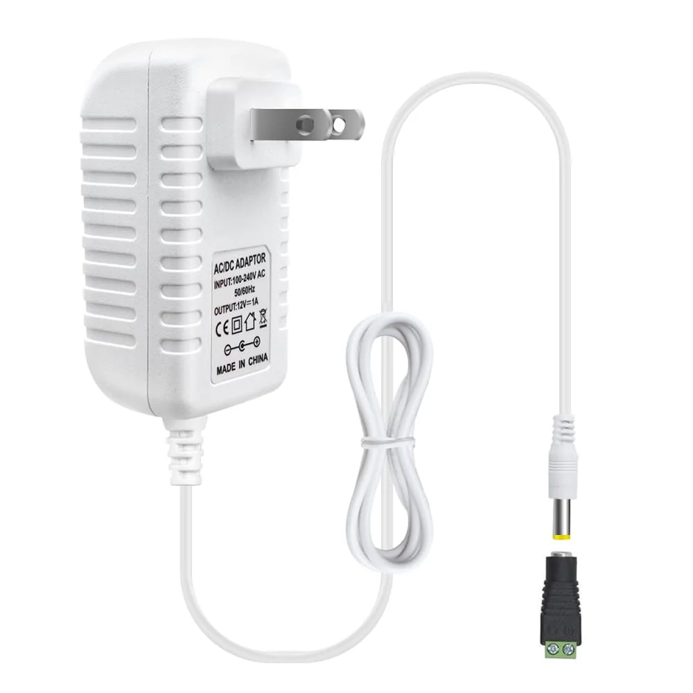 12V Power Supply Adapter 12W/24W/36W, AC 100–240V Input, Wall Plug Transformer, White Case — US Plug, LED Driver for Strip/CCTV/Electronics - Image 13