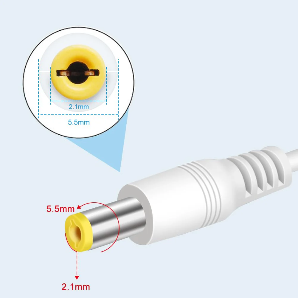 12V Power Supply Adapter 12W/24W/36W, AC 100–240V Input, Wall Plug Transformer, White Case — US Plug, LED Driver for Strip/CCTV/Electronics - Image 4