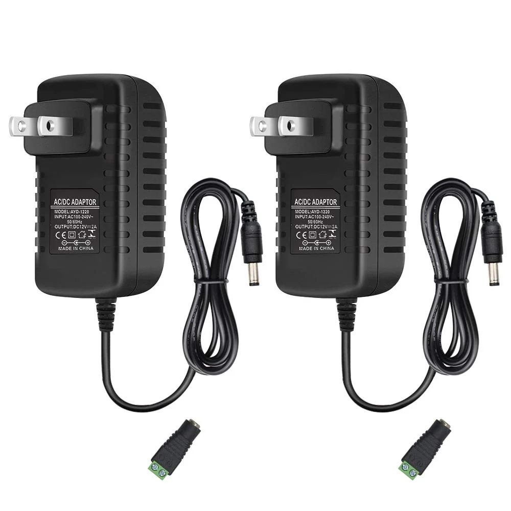 12V Power Supply Adapter 12W/24W, AC 100–240V Input, Wall Plug Transformer, Black Case — US/UK Plug, LED Driver for Strip/CCTV/Electronics - Image 11