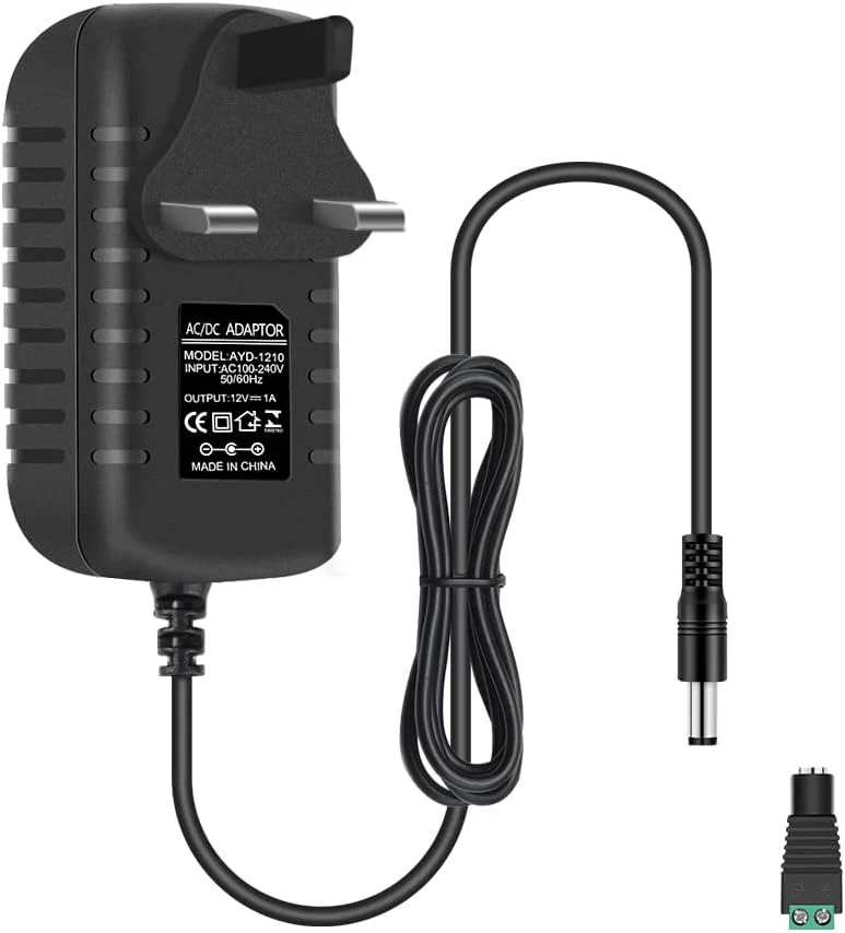 12V Power Supply Adapter 12W/24W, AC 100–240V Input, Wall Plug Transformer, Black Case — US/UK Plug, LED Driver for Strip/CCTV/Electronics - Image 16