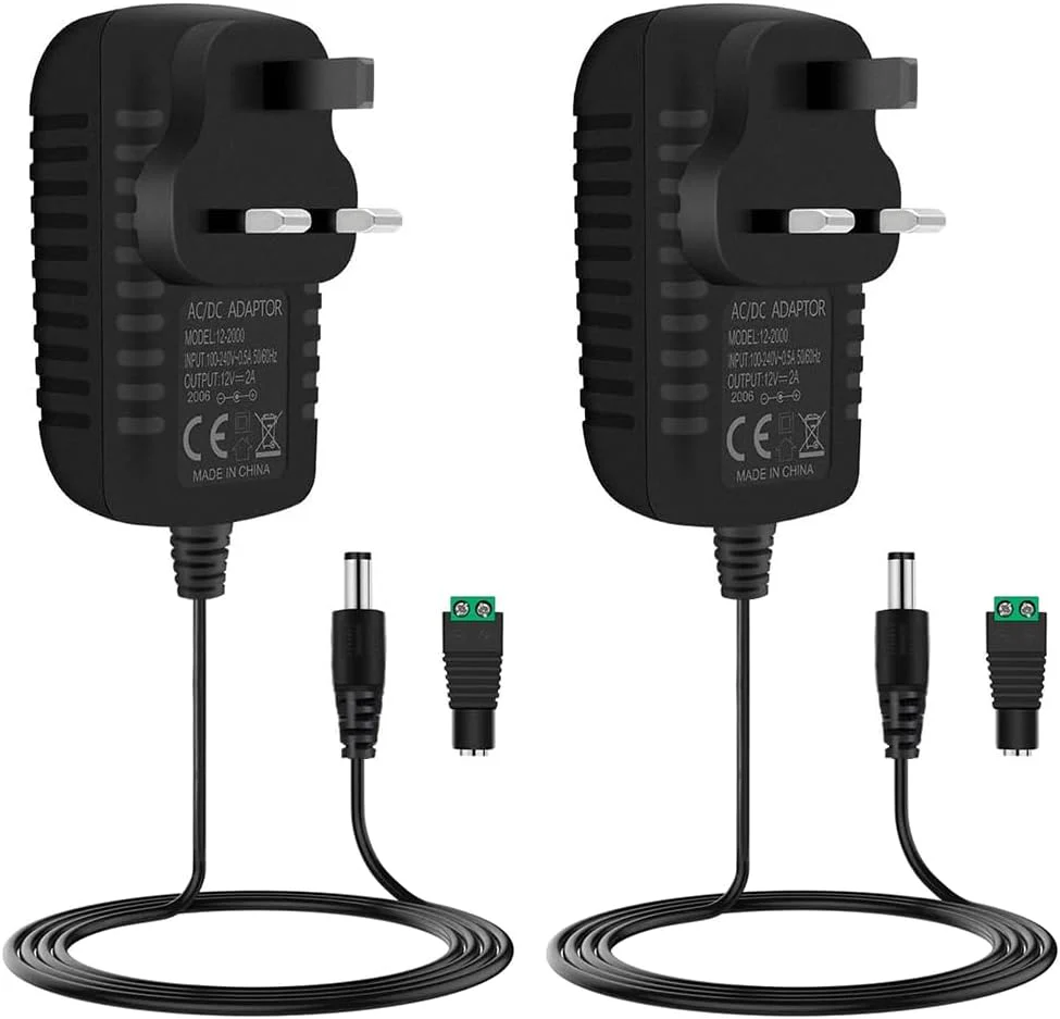 12V Power Supply Adapter 12W/24W, AC 100–240V Input, Wall Plug Transformer, Black Case — US/UK Plug, LED Driver for Strip/CCTV/Electronics - Image 19