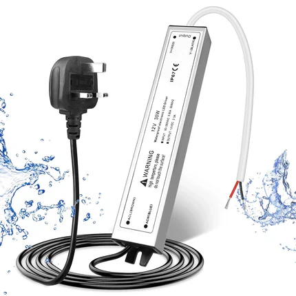 12V Waterproof LED Power Supply 30W–300W, 90–265V Input, Single/Dual Wire Output, Outdoor LED Driver, CE/RoHS/FCC —US/UK/EU Plug & Wire Leads Options - Image 10