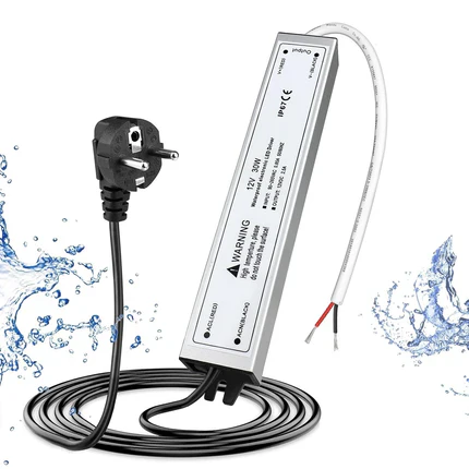 12V Waterproof LED Power Supply 30W–300W, 90–265V Input, Single/Dual Wire Output, Outdoor LED Driver, CE/RoHS/FCC —US/UK/EU Plug & Wire Leads Options - Image 11