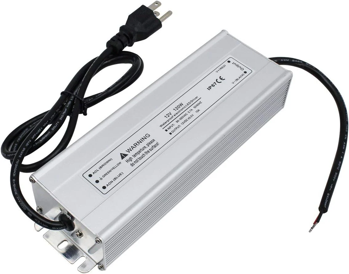 12V Waterproof LED Power Supply 30W–300W, 90–265V Input, Single/Dual Wire Output, Outdoor LED Driver, CE/RoHS/FCC —US/UK/EU Plug & Wire Leads Options - Image 47