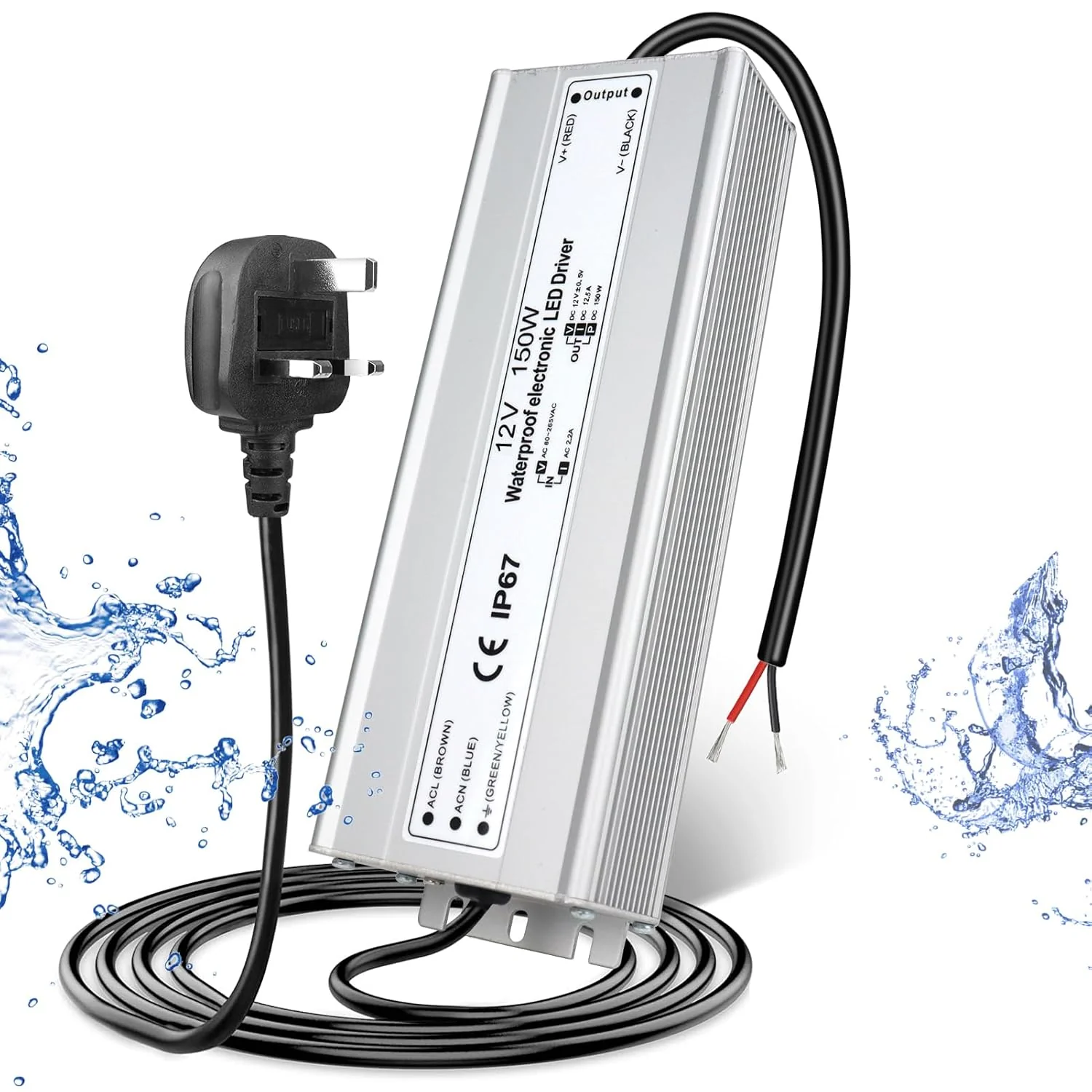 12V Waterproof LED Power Supply 30W–300W, 90–265V Input, Single/Dual Wire Output, Outdoor LED Driver, CE/RoHS/FCC —US/UK/EU Plug & Wire Leads Options - Image 51
