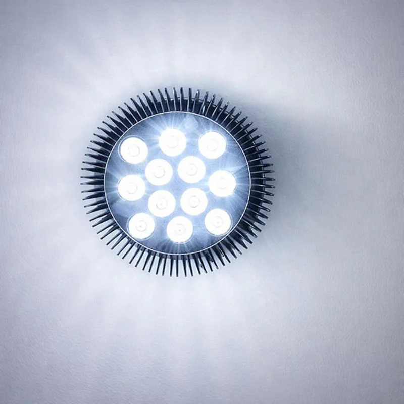 12W (12x1W) PAR38 LED Lamp with E27 Edison Screw Base 90W Equivalent 100-240V AC Black Housing Indoor Type - Image 5