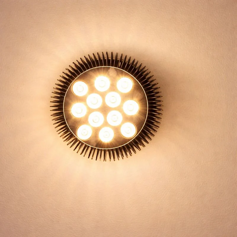 12W (12x1W) PAR38 LED Lamp with E27 Edison Screw Base 90W Equivalent 100-240V AC Black Housing Indoor Type - Image 7