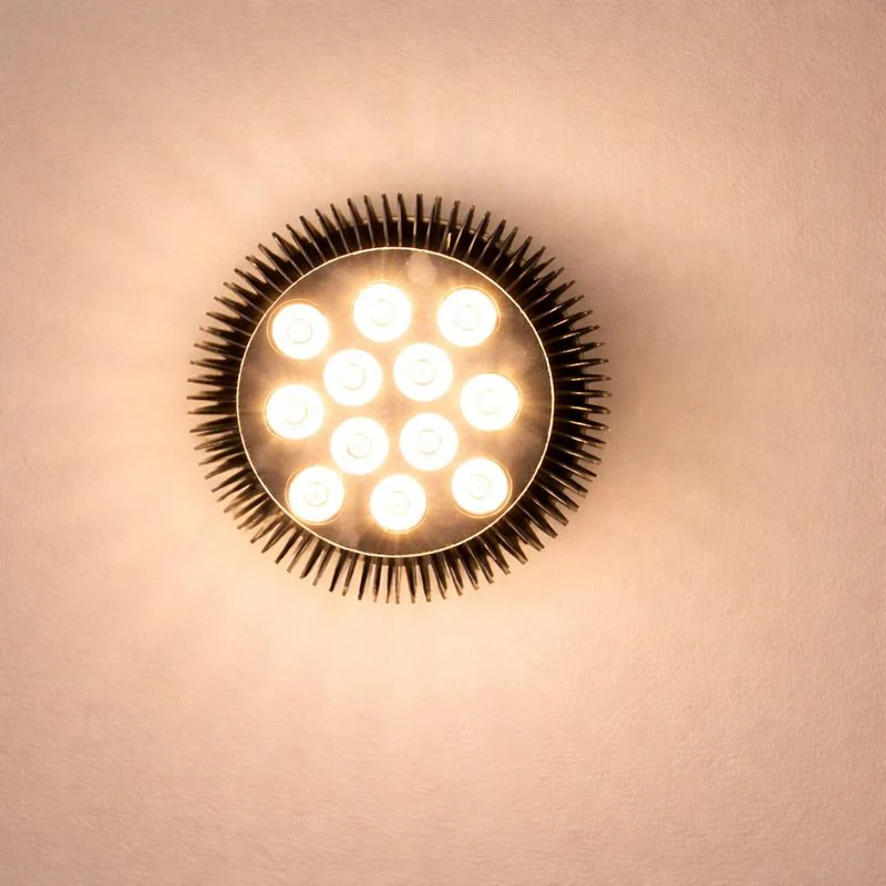 12W (12x1W) PAR38 LED Lamp with E27 Edison Screw Base 90W Equivalent 100-240V AC Black Housing Indoor Type - Image 8