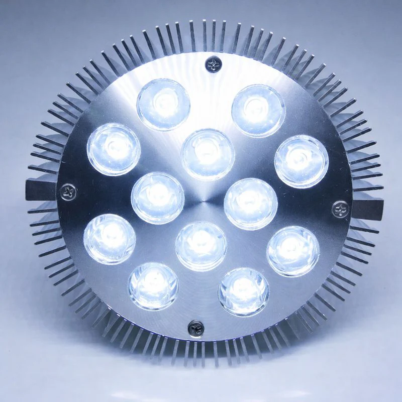 12W (12x1W) PAR38 LED Lamp with E27 Edison Screw Base 90W Equivalent 100-240V AC Silver Housing Indoor Type - Image 10