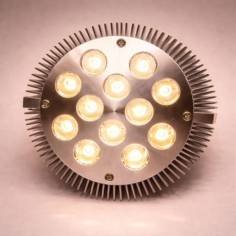 12W (12x1W) PAR38 LED Lamp with E27 Edison Screw Base 90W Equivalent 100-240V AC Silver Housing Indoor Type - Image 13
