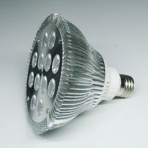 12W (12x1W) PAR38 LED Lamp with E27 Edison Screw Base 90W Equivalent 100-240V AC Silver Housing Indoor Type - Image 5