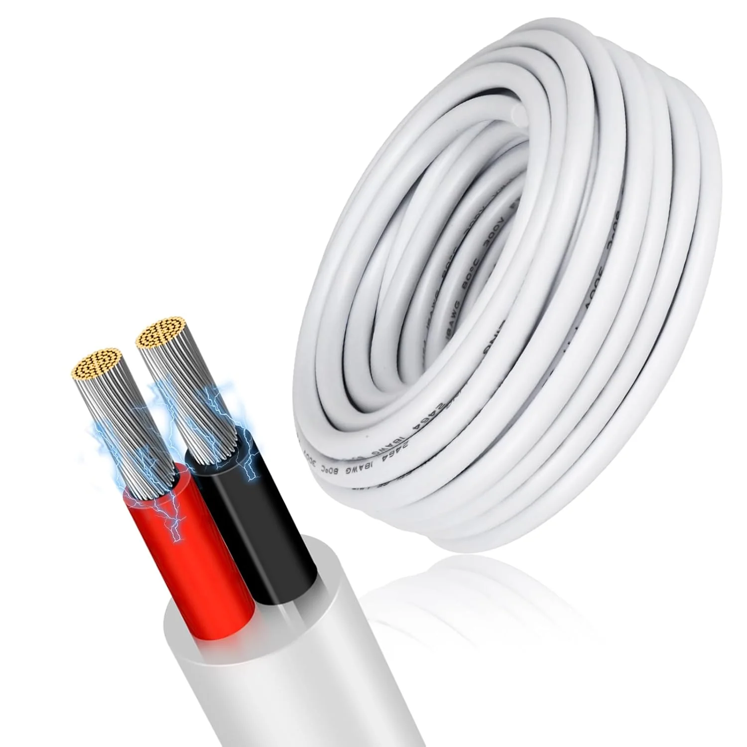 14 AWG Electrical Wire, 2/3/4/5 Conductor Stranded Tinned Copper Cable, Black/White PVC Multi-Core Extension Cord, Flexible Control Wire — 10/20/50m (33ft–165ft) Options - Image 11