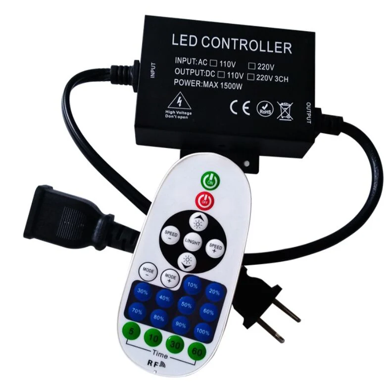 1500W RGB LED Controller | High-Voltage AC110V/220V | WiFi + APP + IR Remote | Aluminum Housing | For LED Rope & Strip Lights - Image 2