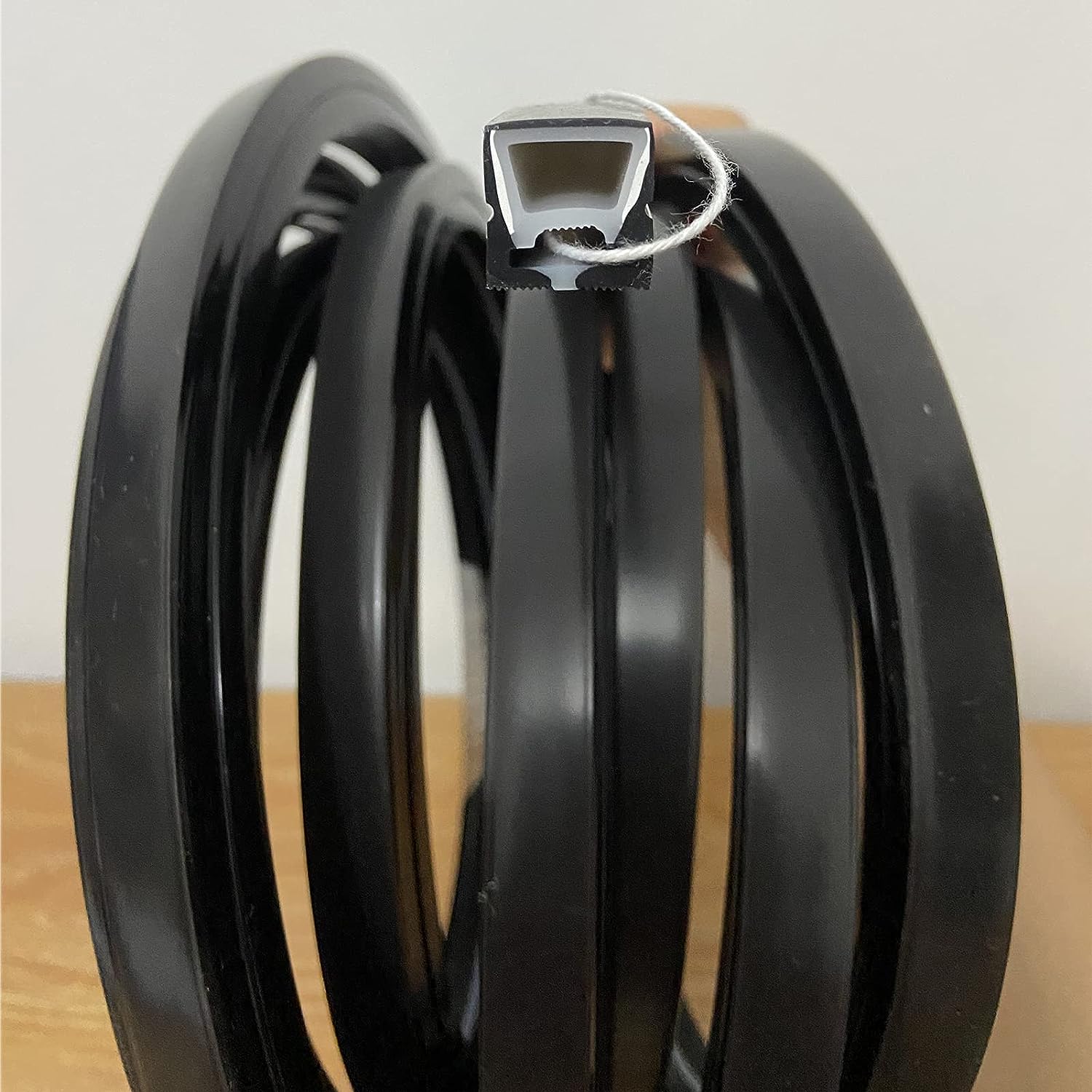 16.4FT(5Meters) 10*10mm 120° Top Emitting IP67 Waterproof Flexible Full Black Silicon LED NEON Tube Housing Fit for 6mm Wide LED Strip Light - Image 3