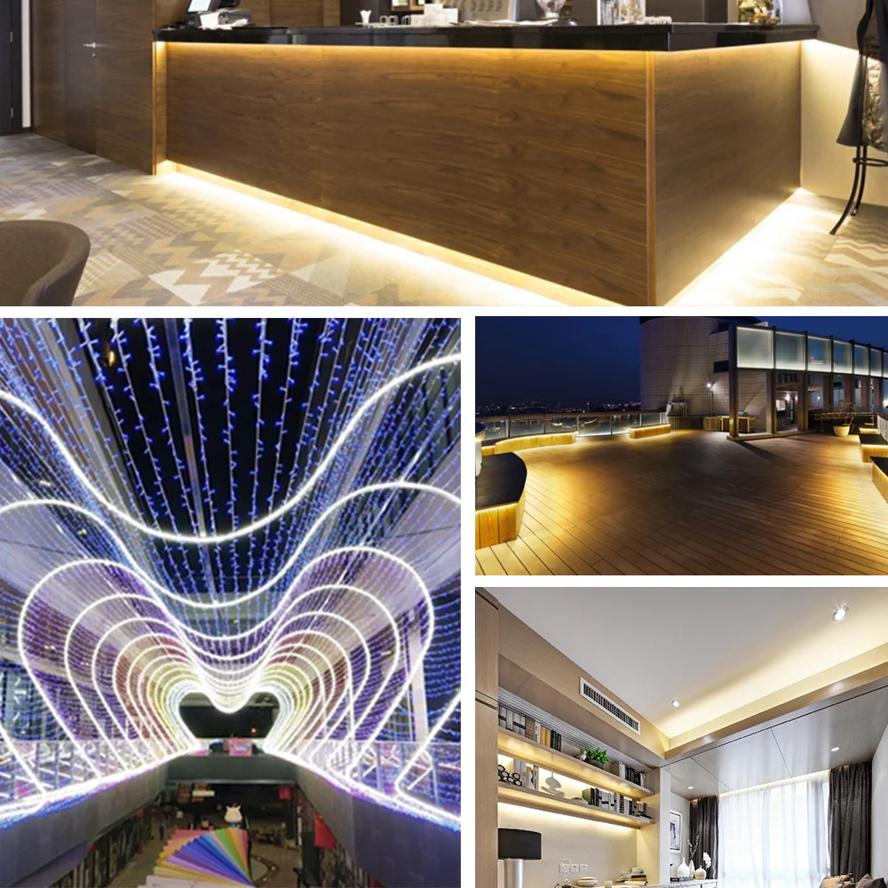 16.5ft/5M DC12V T1212 Silicone Waterproof Neon Flexible Strip LED Lights with 600LED SMD3528 LED - Image 7