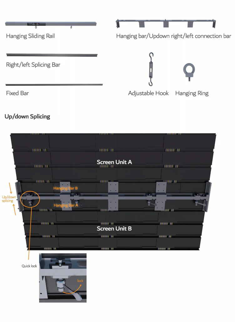 19.68FT by 9.84FT (6x3 Meters 18SQM) Portable Rolling LED Display Screen P2.604 LED Video Wall Turnkey - Image 3