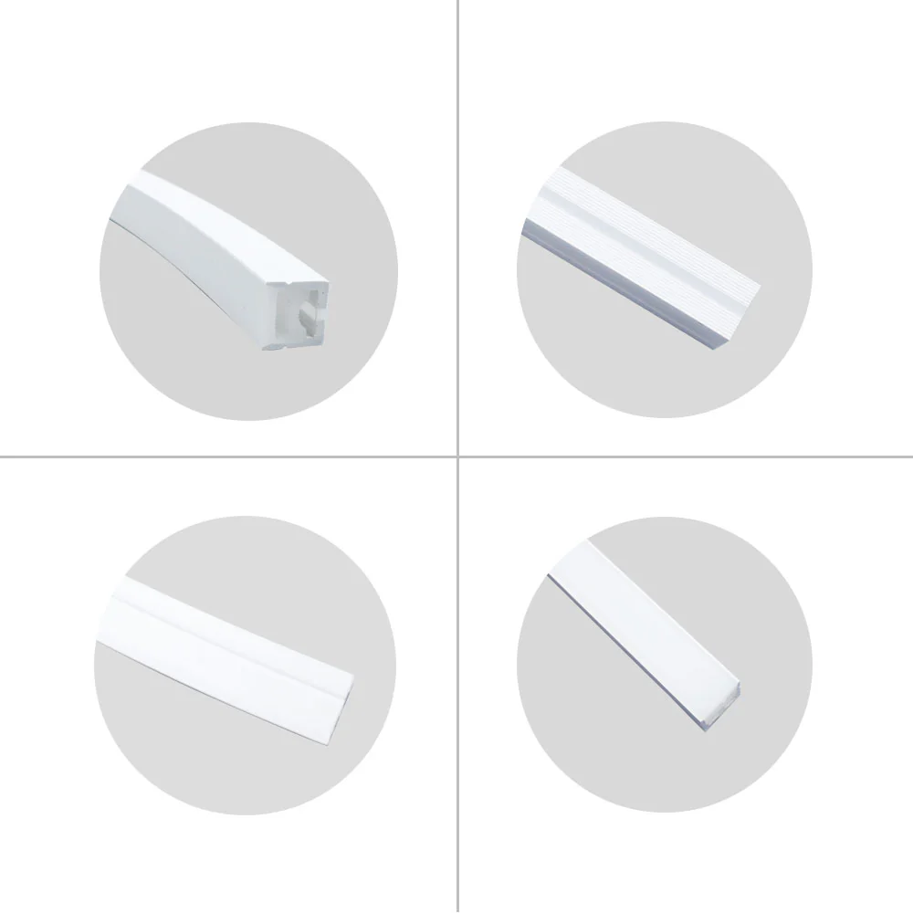 1M/5M/10M/20M Pack of  T1212  LED Neon Light Housing Kit with End Caps and Mounting Clips, Flexible Neon Channel Fit for 8mm Wide LED Strip Lights - Image 11