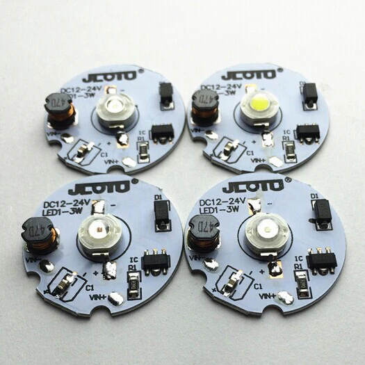 1W 3W DC12V-DC24V LED PCB Component 30mm Wide Round Board - Image 3