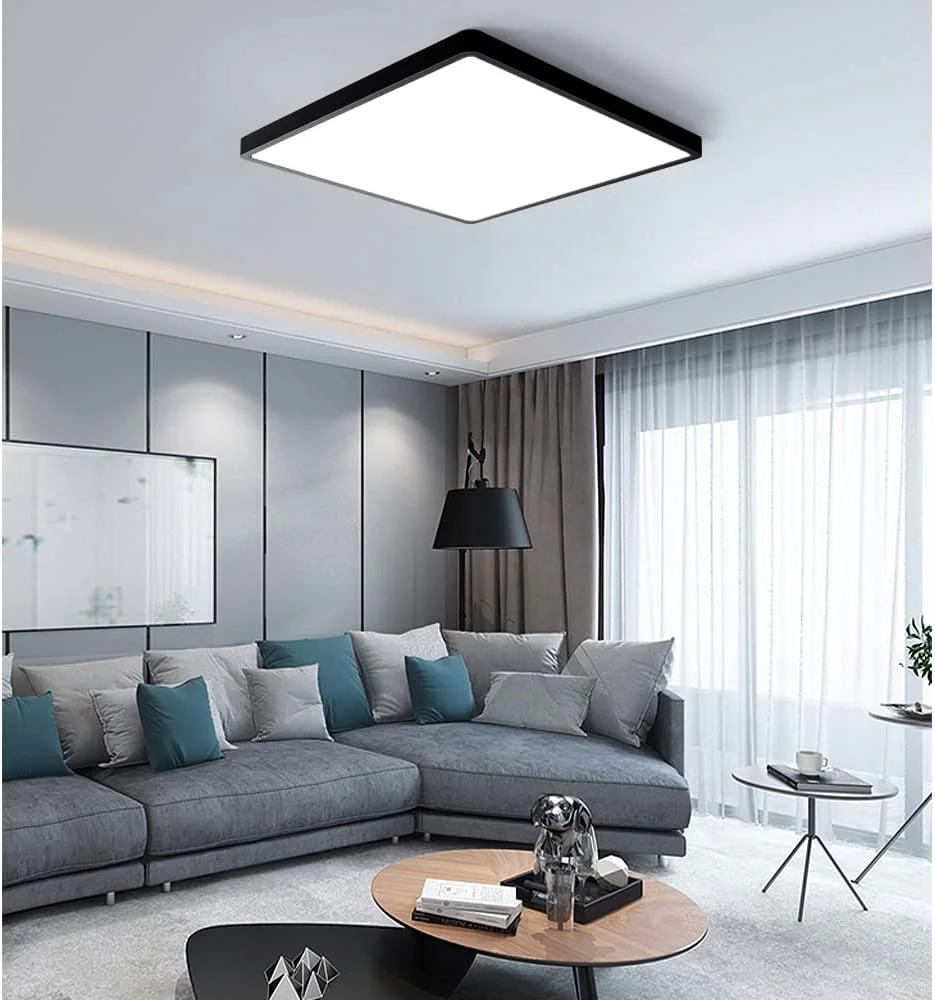 12.0 Inch Square LED Ceiling Light – 24W – Black – 3000K / 4500K / 5000K / 6500K – Flush Mount Ceiling Light – Local Stock (US/UK/DE) - Image 6