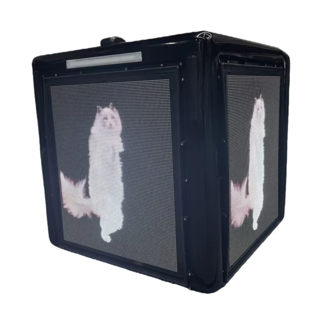 20'' Three-Sided LED Display Box for Delivery Vehicles & Motorcycles High Brightness, Low Power Consumption, Network Control - Image 8