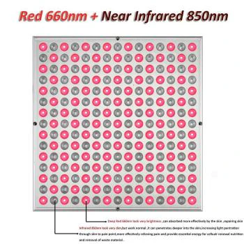 20W Floor Standing Infrared Therapy Lamp – Red Light 655–665nm & IR 850–860nm | Dimmable & Timer | AC100–240V | Aluminum Alloy + PC Cover | Includes Floor Stand | for Skin Beauty, Pain Relief of Muscles and Joints | US / EU Plug - Image 4