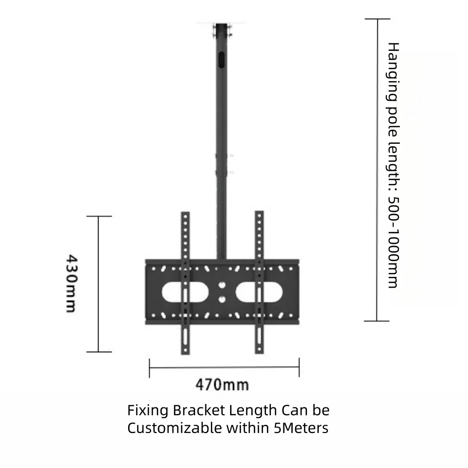 21-65 inch LCD Screen Hanger LCD TV Ceiling Hanger 360 Degree Rotation Wall-mounted LCD Monitor Stand - Image 7