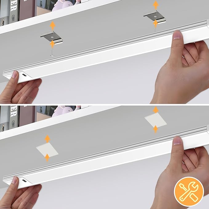 21 Inch Under Cabinet Lights with Hand Wave, Under Cabinet Lighting Motion Sensor Light Indoor, Dimmable Closet Lights 3 CCT Cabinet Lights for Kitchen, Stairs(2 Pack) - Image 4