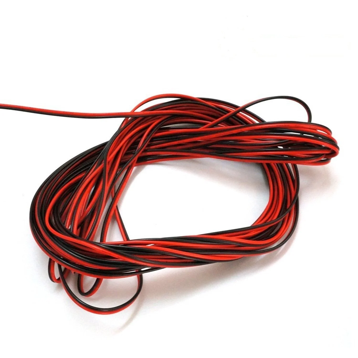 22Guage Red&Black LED Strip Extension Cable 20m/50m 2pin 2 Color Stand Wire Bonded Flat Cable for SMD5050 3528 5630 2538 Single Color - Image 3