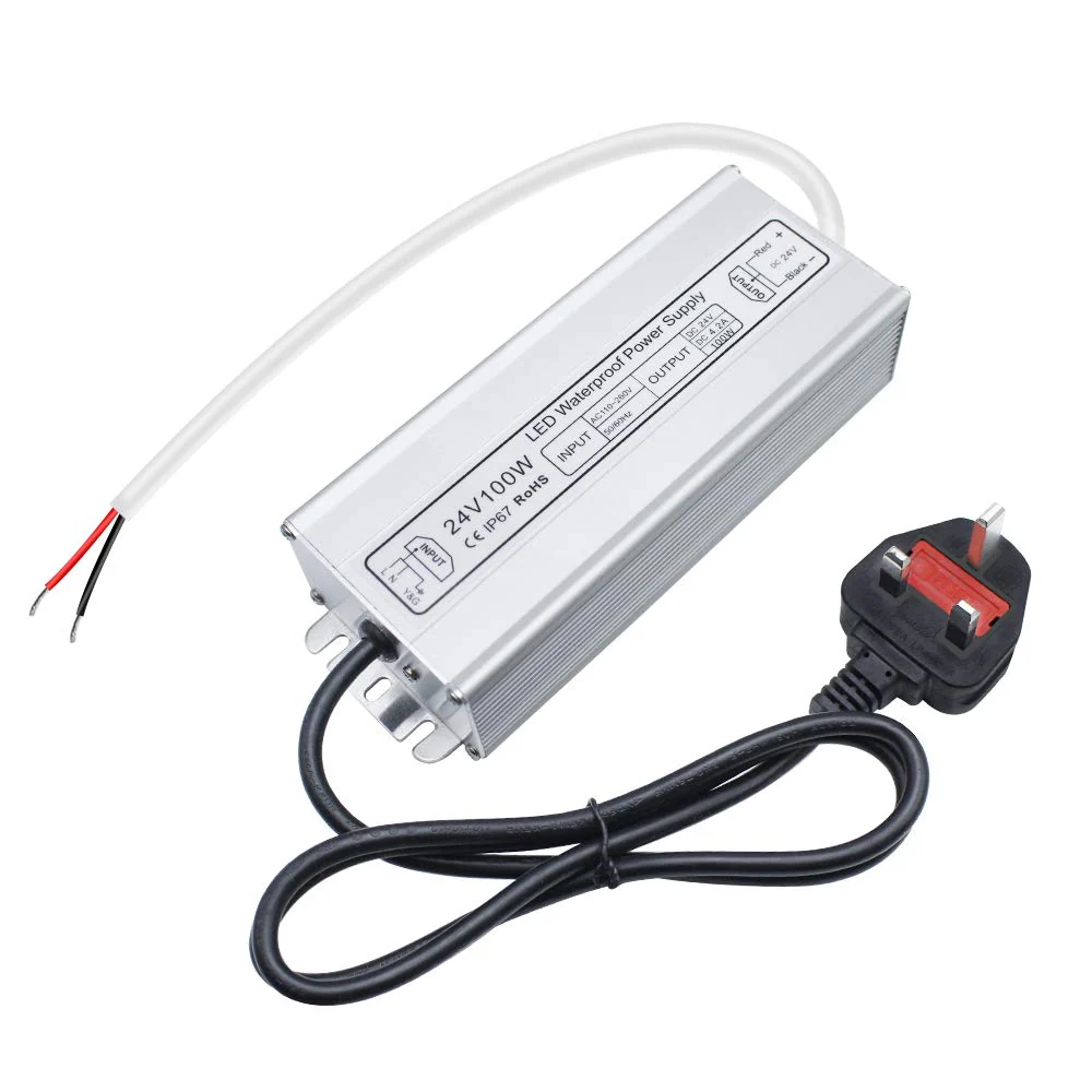 24V Waterproof LED Power Supply 30W–300W, 90–265V Input, Single/Dual Wire Output, Outdoor LED Driver, CE/RoHS/FCC — US/UK/EU Plug & Wire Leads Options - Image 23