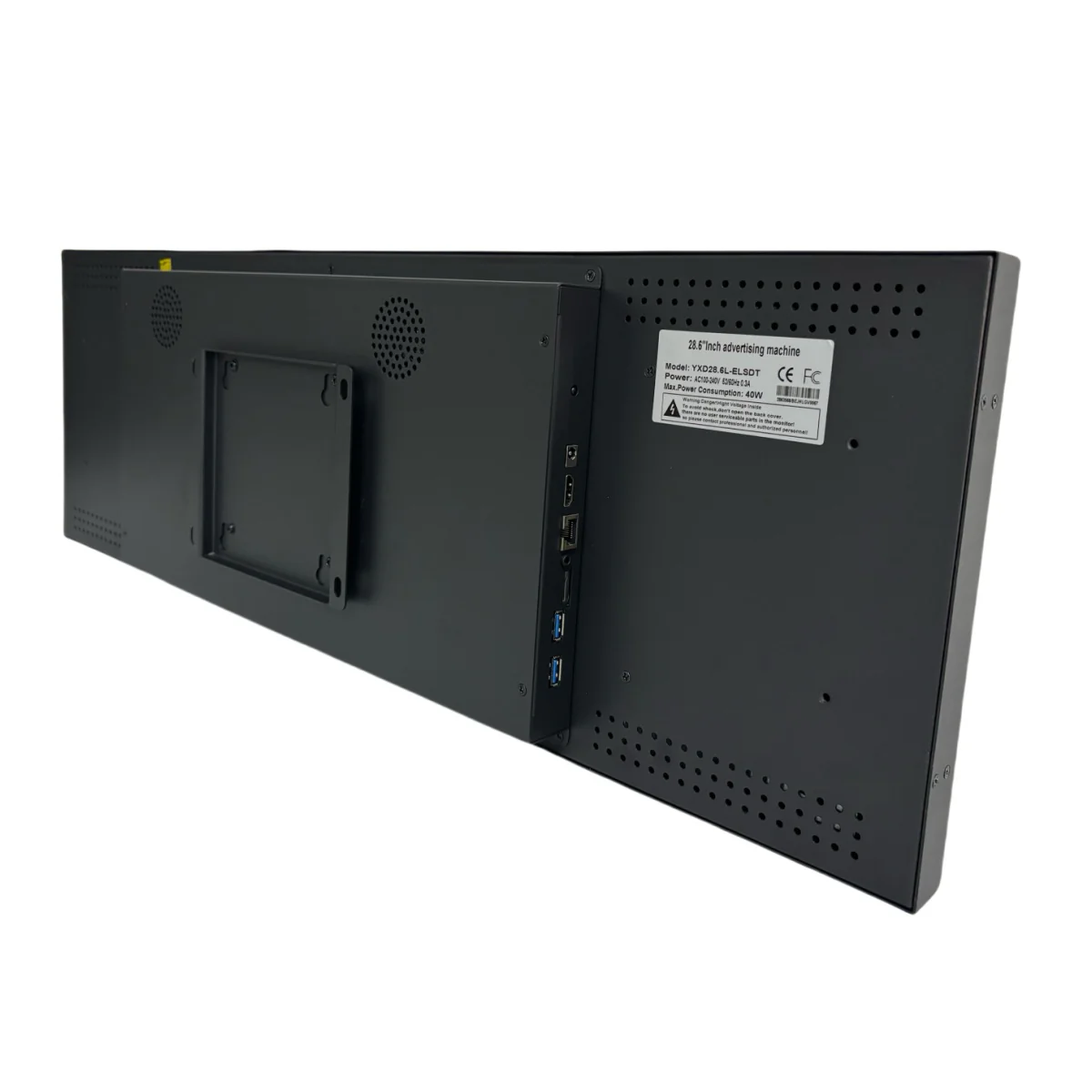 28.6 Inch (698.4×203.7mm Viewable) Ultra-Wide Android LCD Shelf Screen | Stretched Bar Digital Signage w/ Optional Touch | Cloud / USB / App Control - Image 7