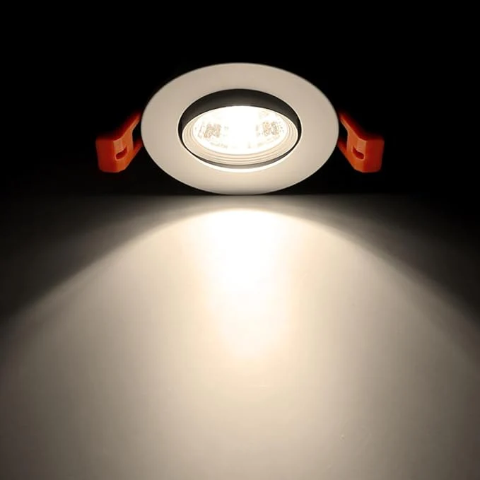 2Inch LED Recessed Ceiling Light, 3W Dimmable LED Downlight, Natural White 4000K, 60 Beam Angle COB Recessed Lights with Driver, 25W Halogen Bulbs Equivalent for Ceiling Lighting, White 10 Pack - Image 6
