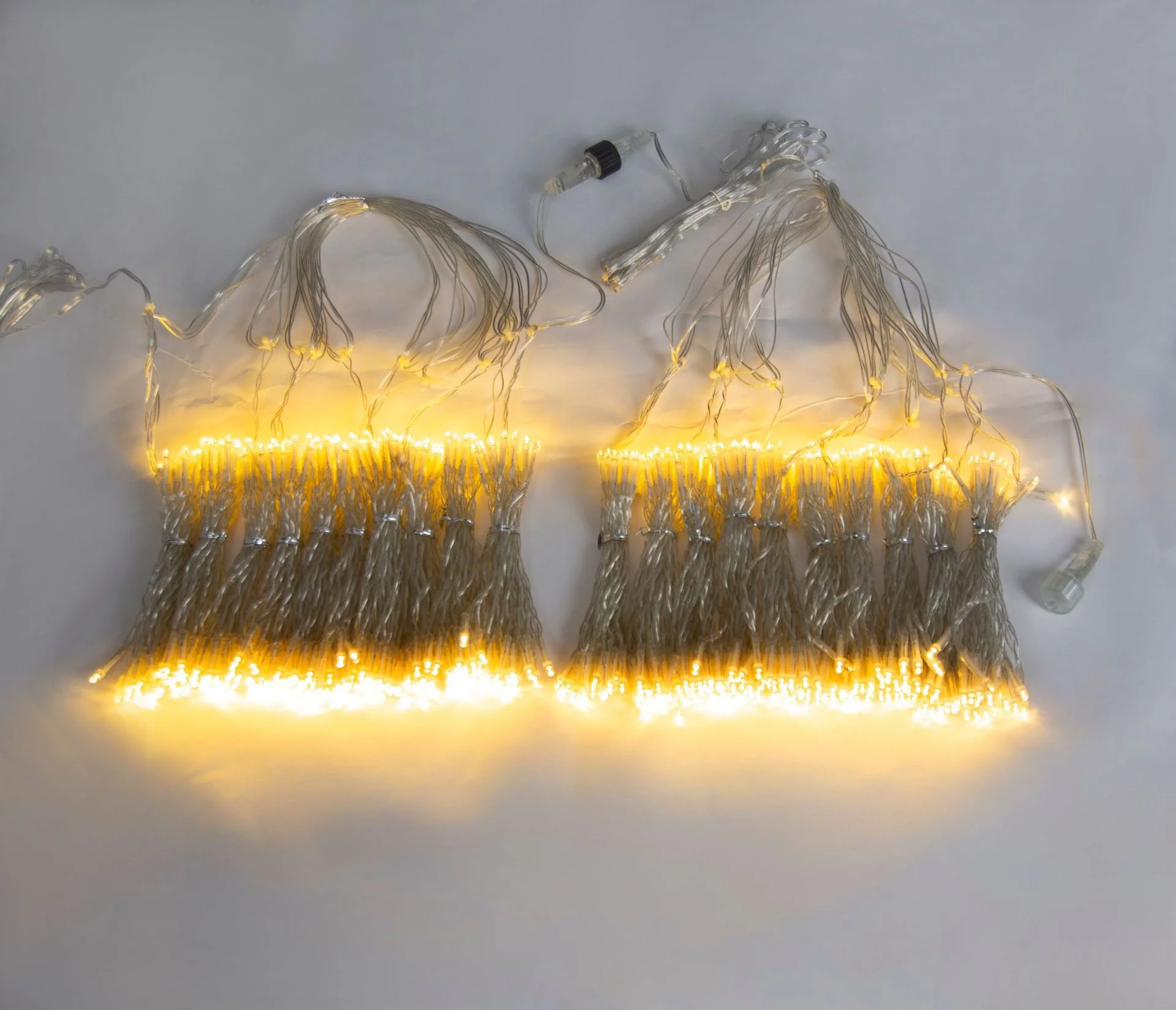 2PCS Pack of Curtain String Lights, 300 LED 9.8ft x 9.8ft 8 Lighting Modes Fairy Lights IP44 Certificated Plug in, Waterproof Lights for Christmas Party Wedding Outdoor Indoor Wall Deco - Image 6